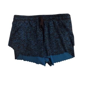 Lululemon Blue and Black Athletic Shorts